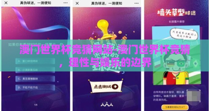 澳门世界杯竞猜网站-澳门世界杯竞猜，理性与娱乐的边界