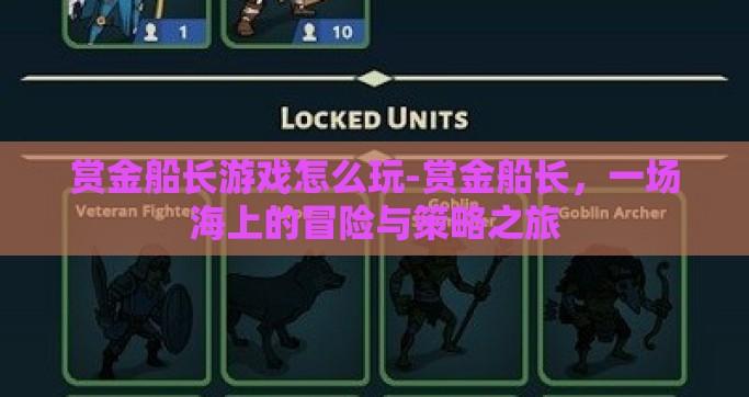 赏金船长游戏怎么玩-赏金船长，一场海上的冒险与策略之旅