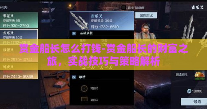 赏金船长怎么打钱-赏金船长的财富之旅，实战技巧与策略解析