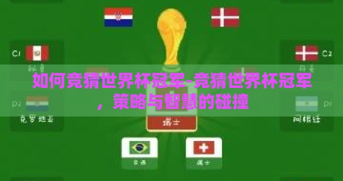 如何竞猜世界杯冠军-竞猜世界杯冠军，策略与智慧的碰撞