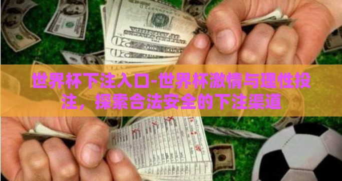 世界杯下注入口-世界杯激情与理性投注，探索合法安全的下注渠道