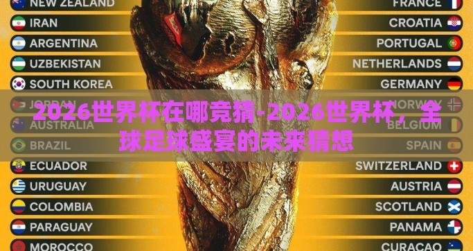 2026世界杯在哪竞猜-2026世界杯，全球足球盛宴的未来猜想