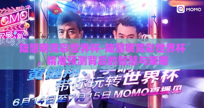 陆慧明竞彩世界杯-陆慧明竞彩世界杯，精准预测背后的智慧与策略