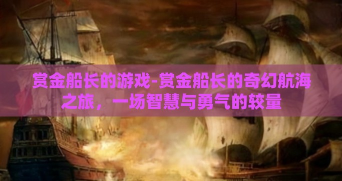 赏金船长的游戏-赏金船长的奇幻航海之旅，一场智慧与勇气的较量