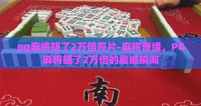 pg麻将胡了2万倍照片-麻将奇缘，PG麻将胡了2万倍的震撼瞬间