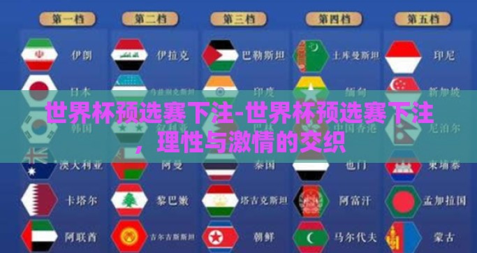世界杯预选赛下注-世界杯预选赛下注，理性与激情的交织